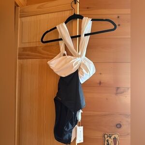 Milly Chic Black and White One-Piece Swimsuit